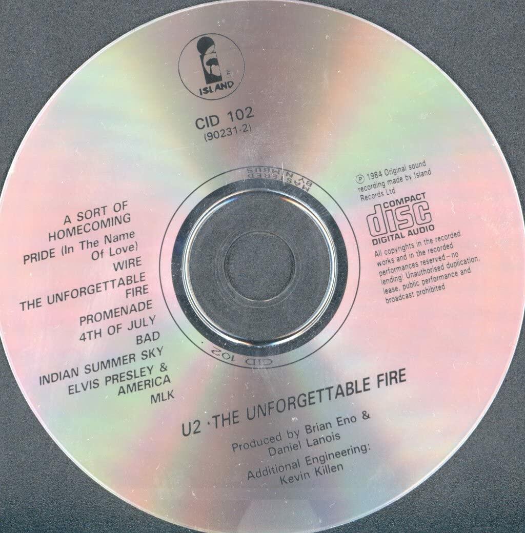 U2 - UNFORGETTABLE FIRE [Audio CD] U2 - Very Good