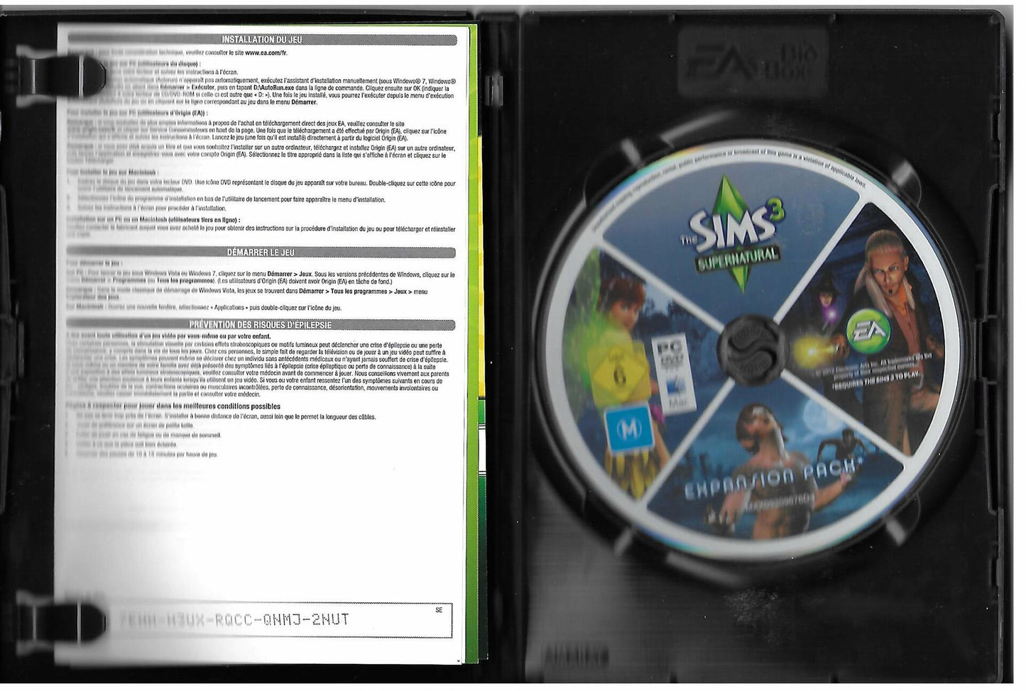 Sim 3 Supernatural-French [video game] - Very Good