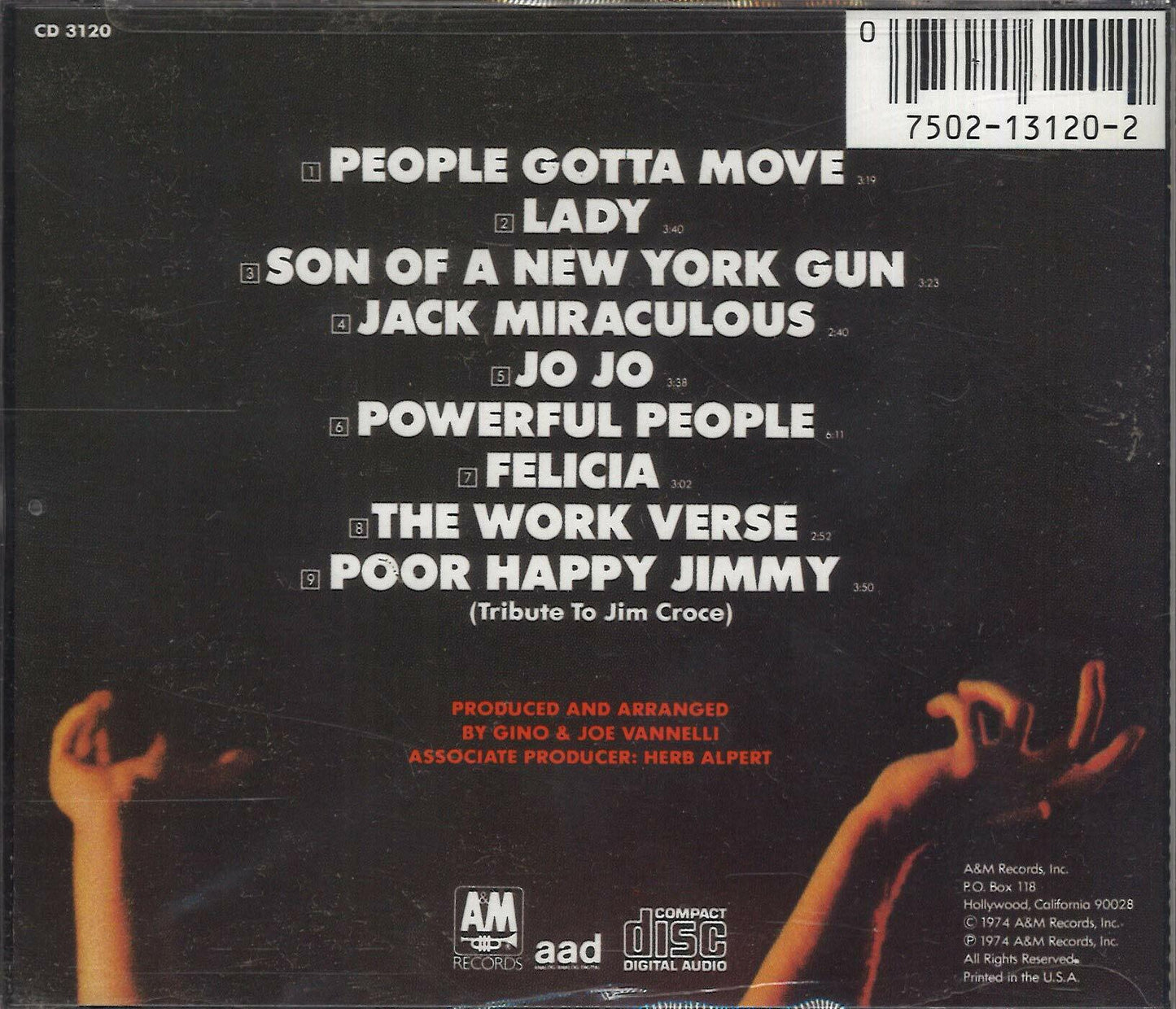 Powerful People [Audio CD] Gino Vannelli; Graham Lear; Richard Baker; Lani Hall; Tony Golia; Johnny Mandel; John J. Mandel and Joe Vannelli - Very Good