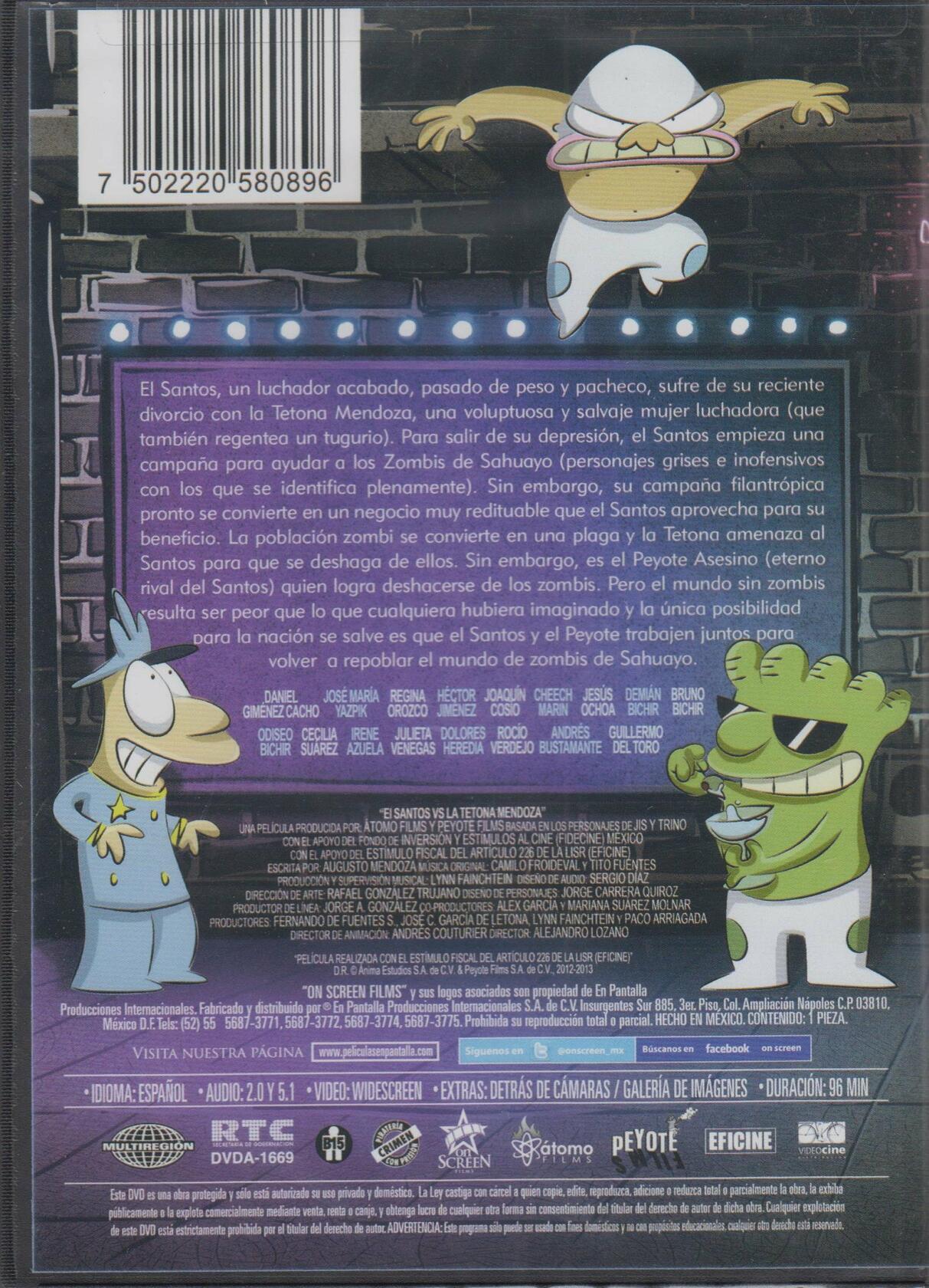 El Santos Vs La Voluptuosa Mendoza [Ntsc/multiregion Dvd. Import - Latin America] Daniel Gimenez Cacho/jose Maria Yazpik/regina Orozco [DVD]