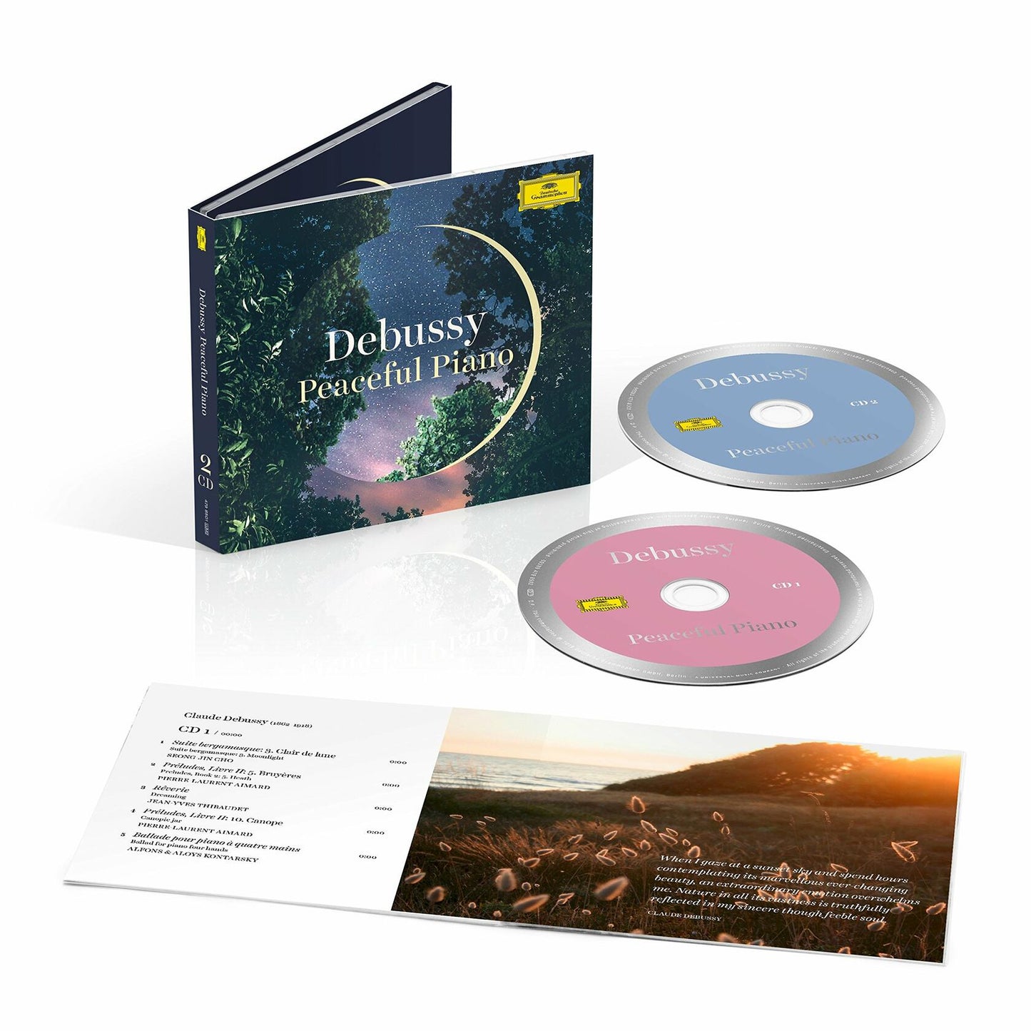 Debussy: Peaceful Piano (2 Cd) [Audio CD] VARIOUS ARTISTS - Very Good