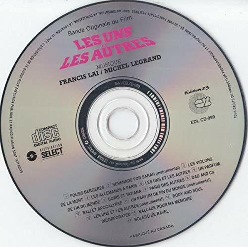 UNS ET LES AUTRES - CLAUDE LELOUCH [Audio CD] Francis Lai and Michel Legrand - Very Good