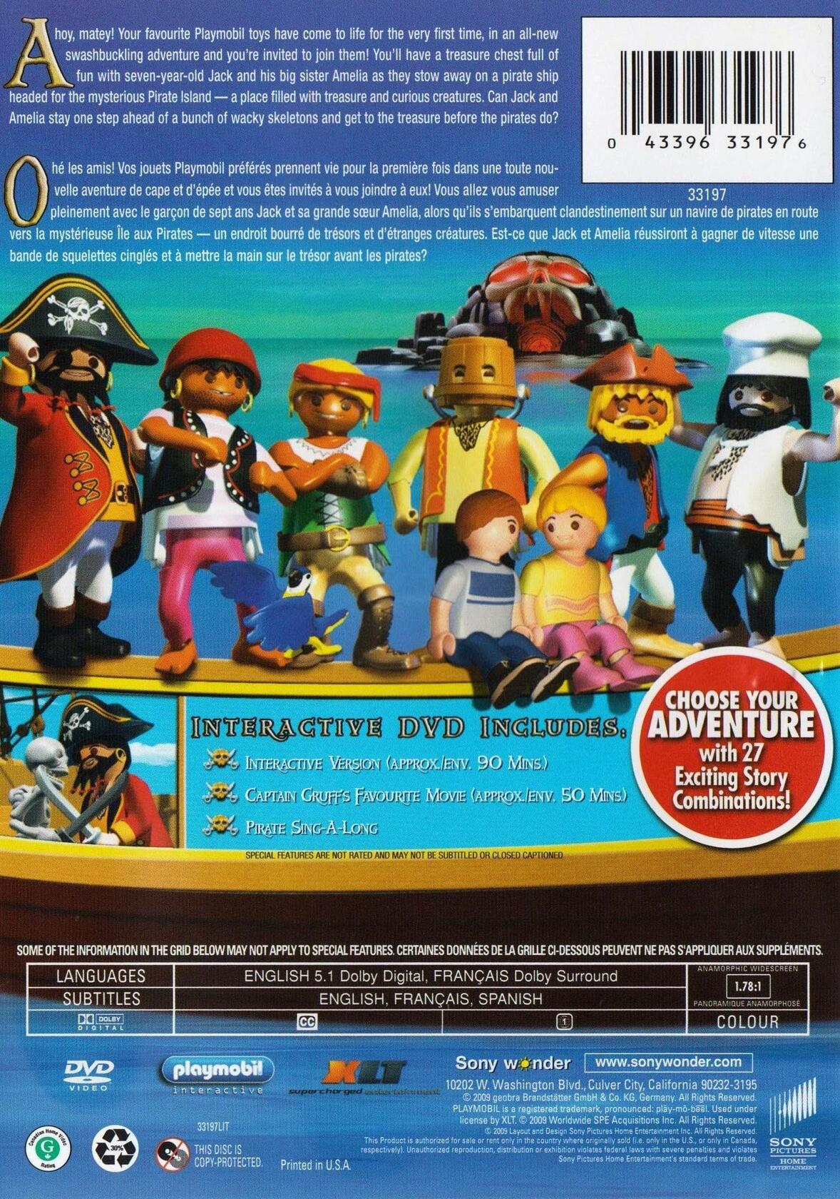 Playmobil: The Secret of Pirate Island [DVD] - Very Good