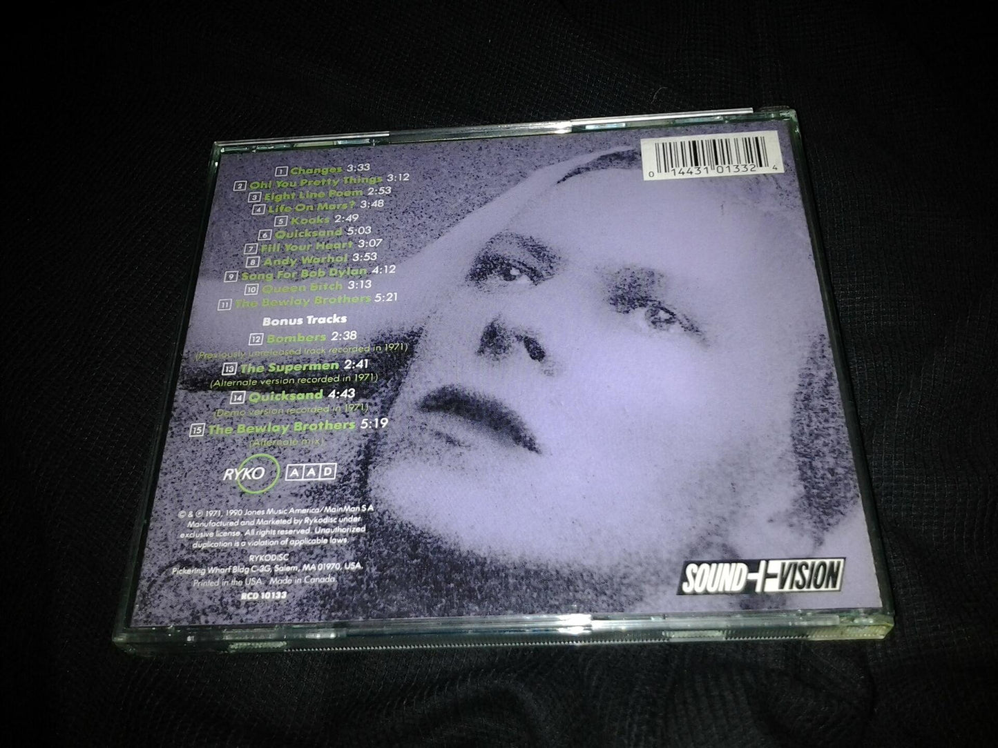 Hunky Dory [Audio CD] BOWIE, DAVID - Very Good