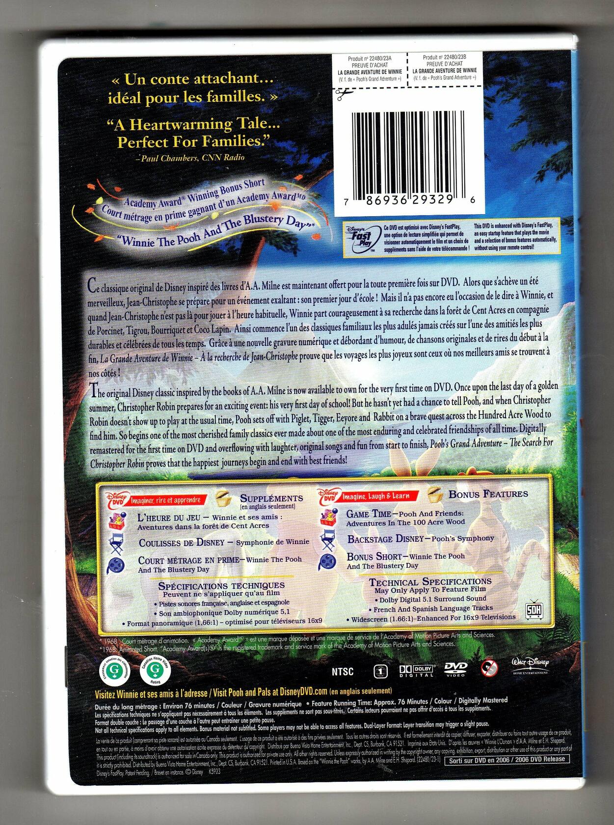 Winnie The Pooh: Pooh's Grand Adventure (Version française) - Very Good