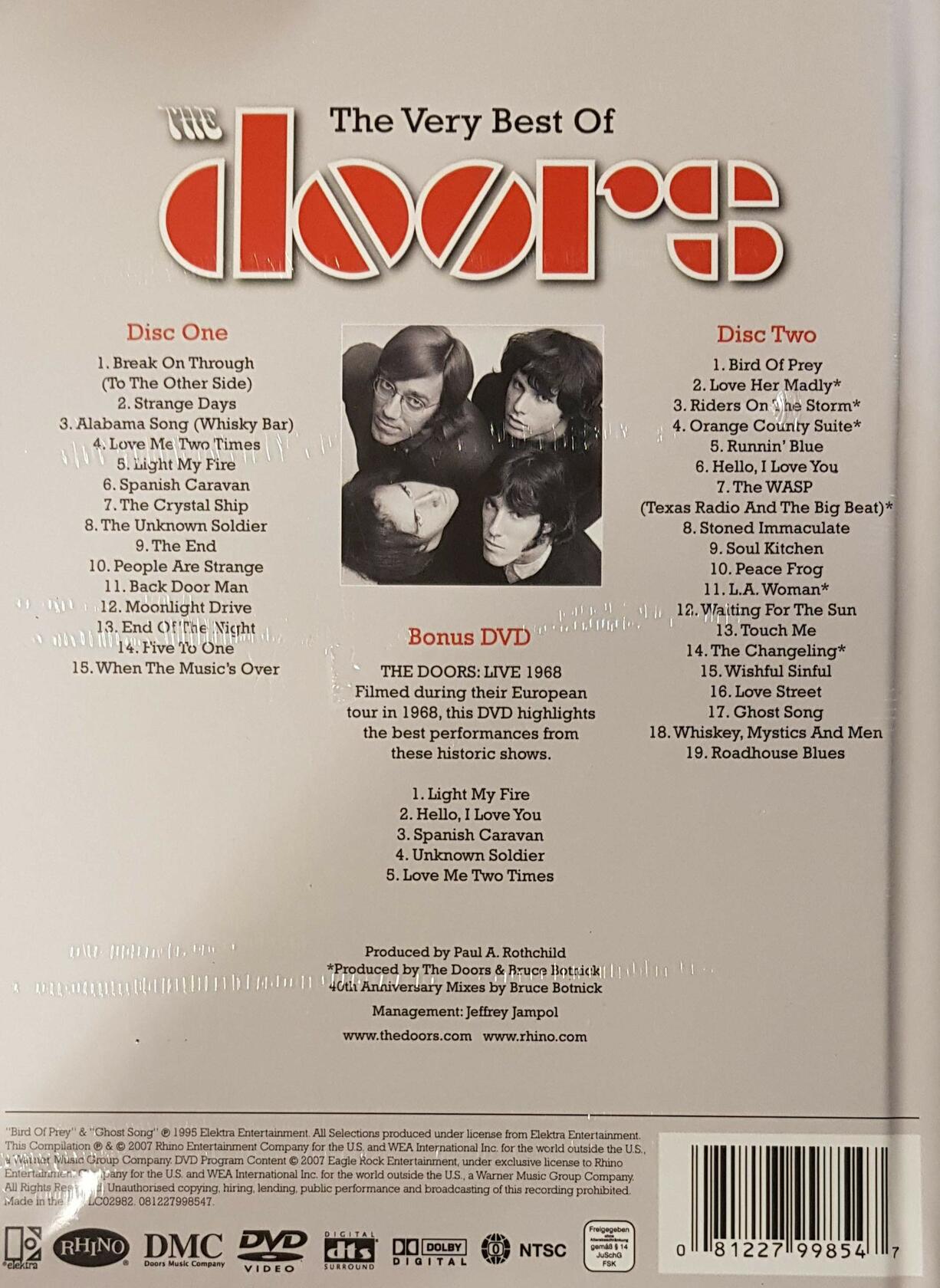 The Very Best Of The Doors [Audio CD] THE DOORS - Very Good