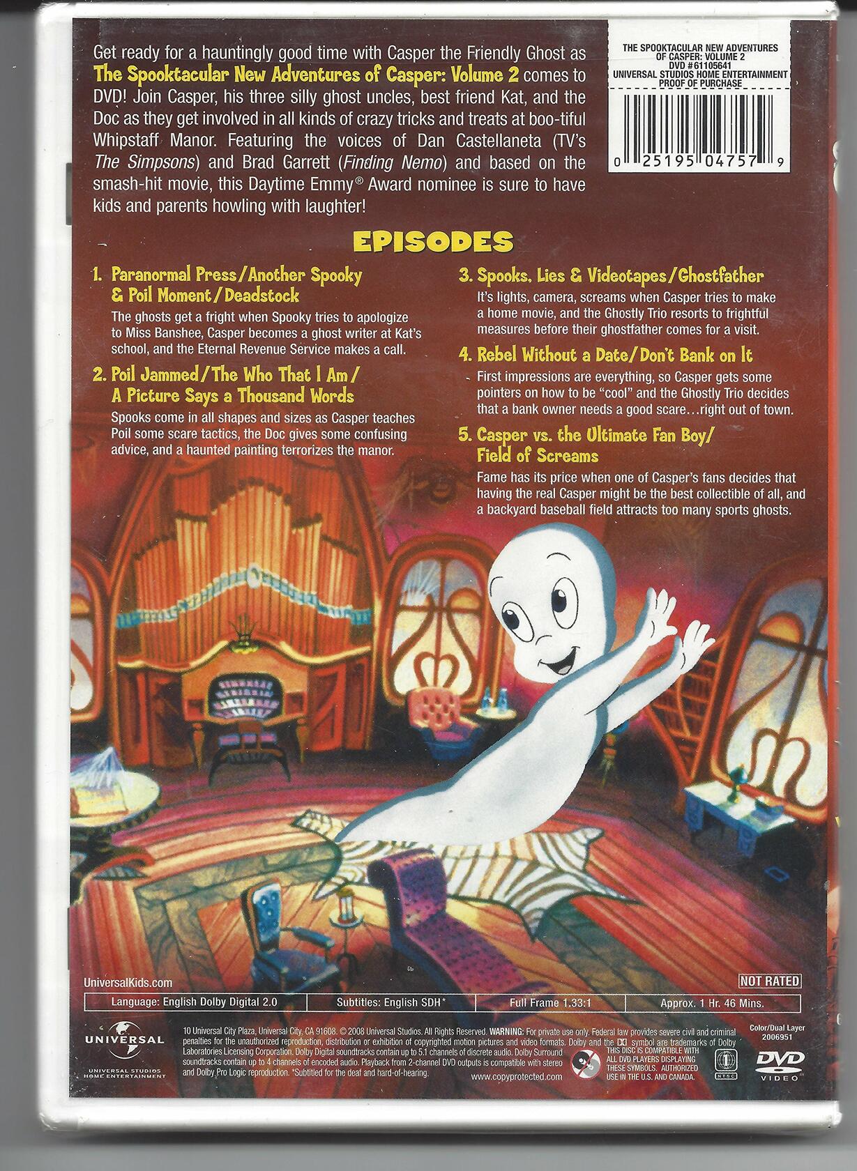 SPOOKTACULAR NEW ADVENTURES OF CASPER BY CASPER (DVD) [DVD]
