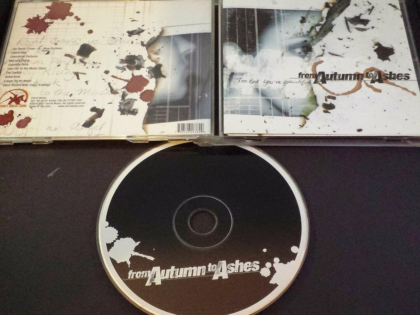 Too Bad You'Re Beautiful [Audio CD] From Autumn To Ashes - Very Good