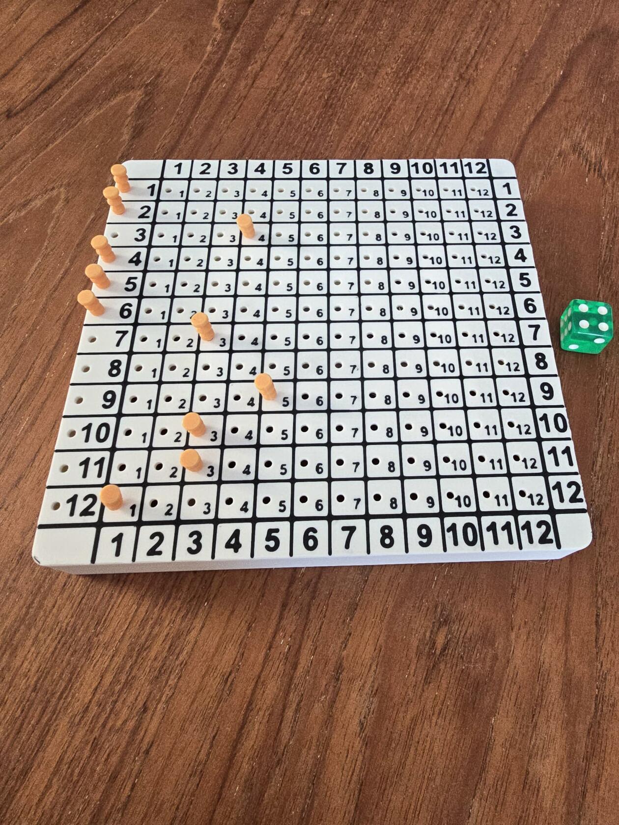 Legendary Medias 12x12 Dice Strategy Board Game for 2-6 Players with Storage, Dice and Pegs Included (1)